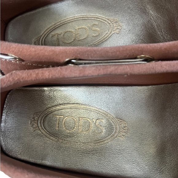 Tod's Tie-fastening Suede Loafers Ligtht Brown Size IT 36/ US 6 - Picture 6 of 15